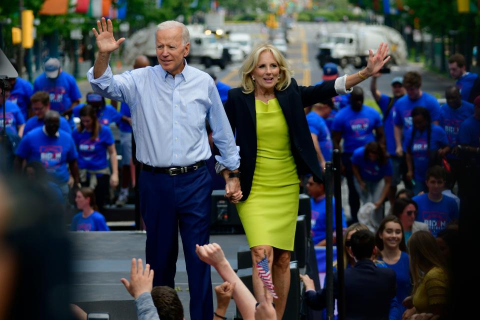 Jill Biden with husband Joe Biden