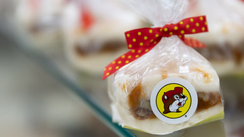 Buc-ee's chewy praline fudge wrapped