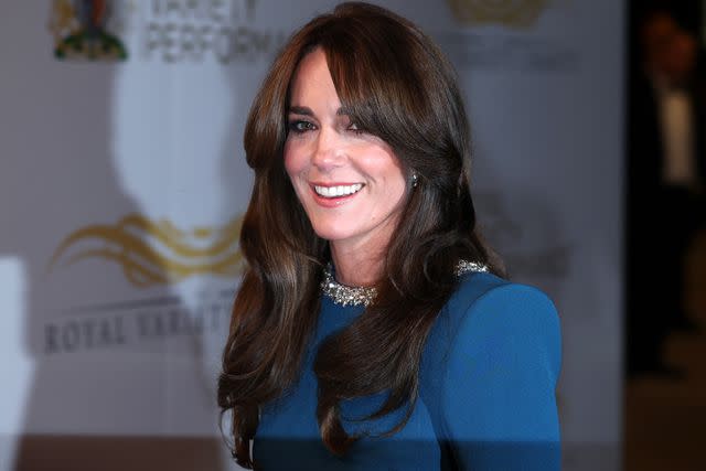 <p>DANIEL LEAL/AFP via Getty</p> Kate Middleton attends Royal Variety Performance on November 30, 2023