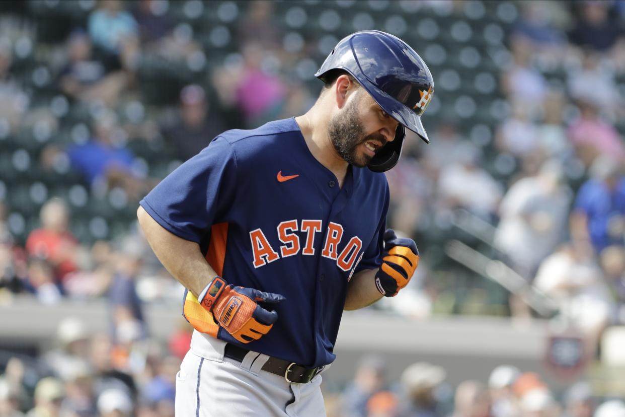 Jose Altuve and the Astros should get used to this. (AP Photo/Frank Franklin II)