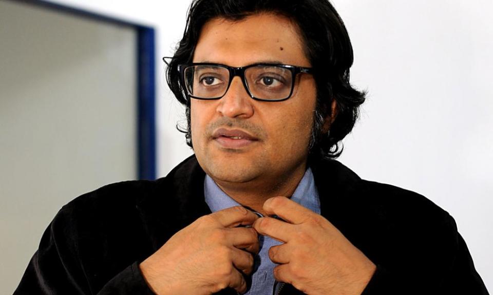 Arnab Goswami, who runs the rightwing channel Republic TV