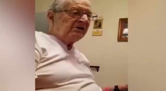 The man can't believe he is 98. Source: YouTube / Joe Vids