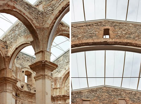 6 transparent roof church in spain