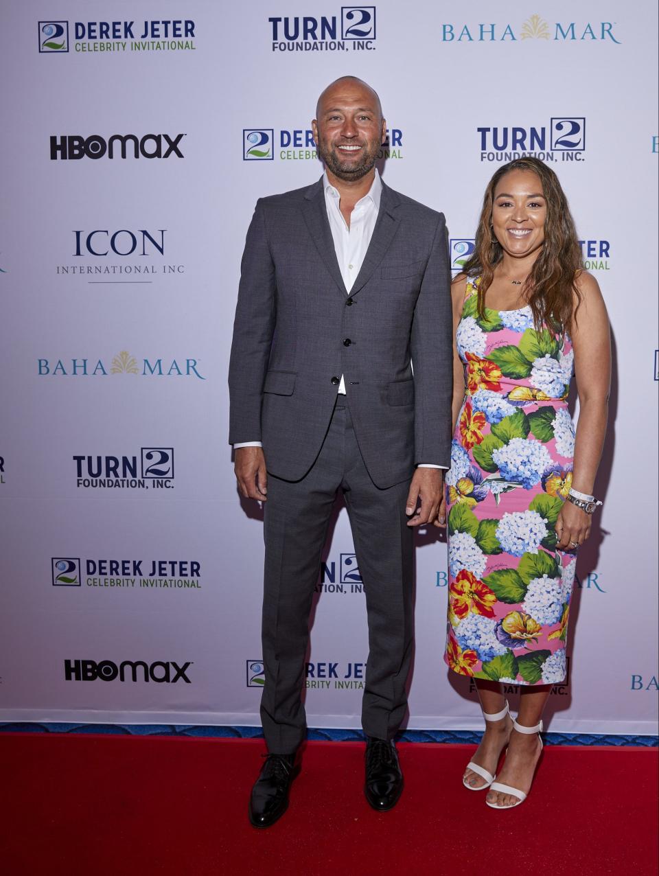 Derek and Sharlee Jeter at gala