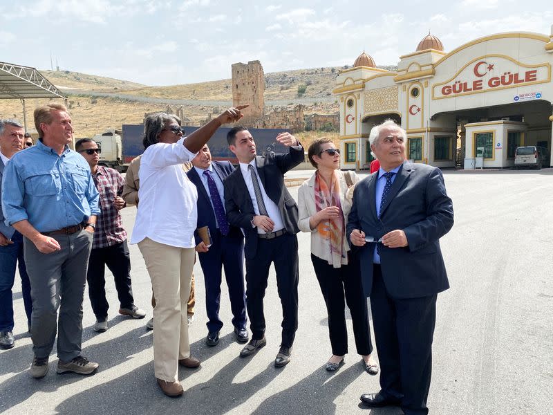 U.S. Ambassador to the United Nations Thomas-Greenfield visits the border between Turkey and Syria
