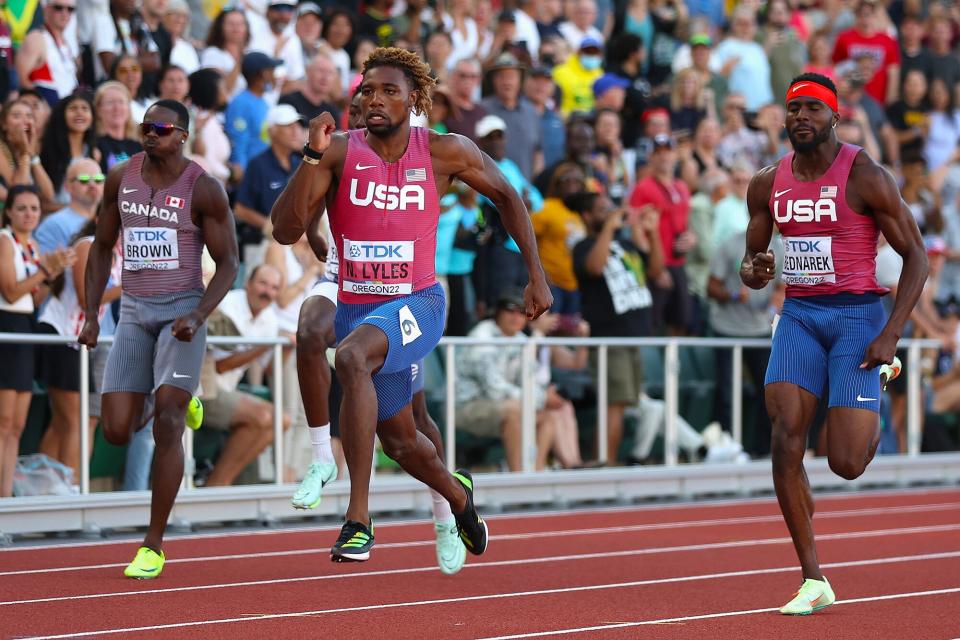 Noah Lyles of Team United States