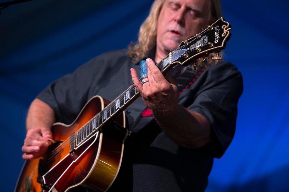 Warren Haynes, shown on a solo tour at Eatontown, New Jersey, in 2021, is coming off four March solo shows before embarking on Gov't Mule's tour this spring.