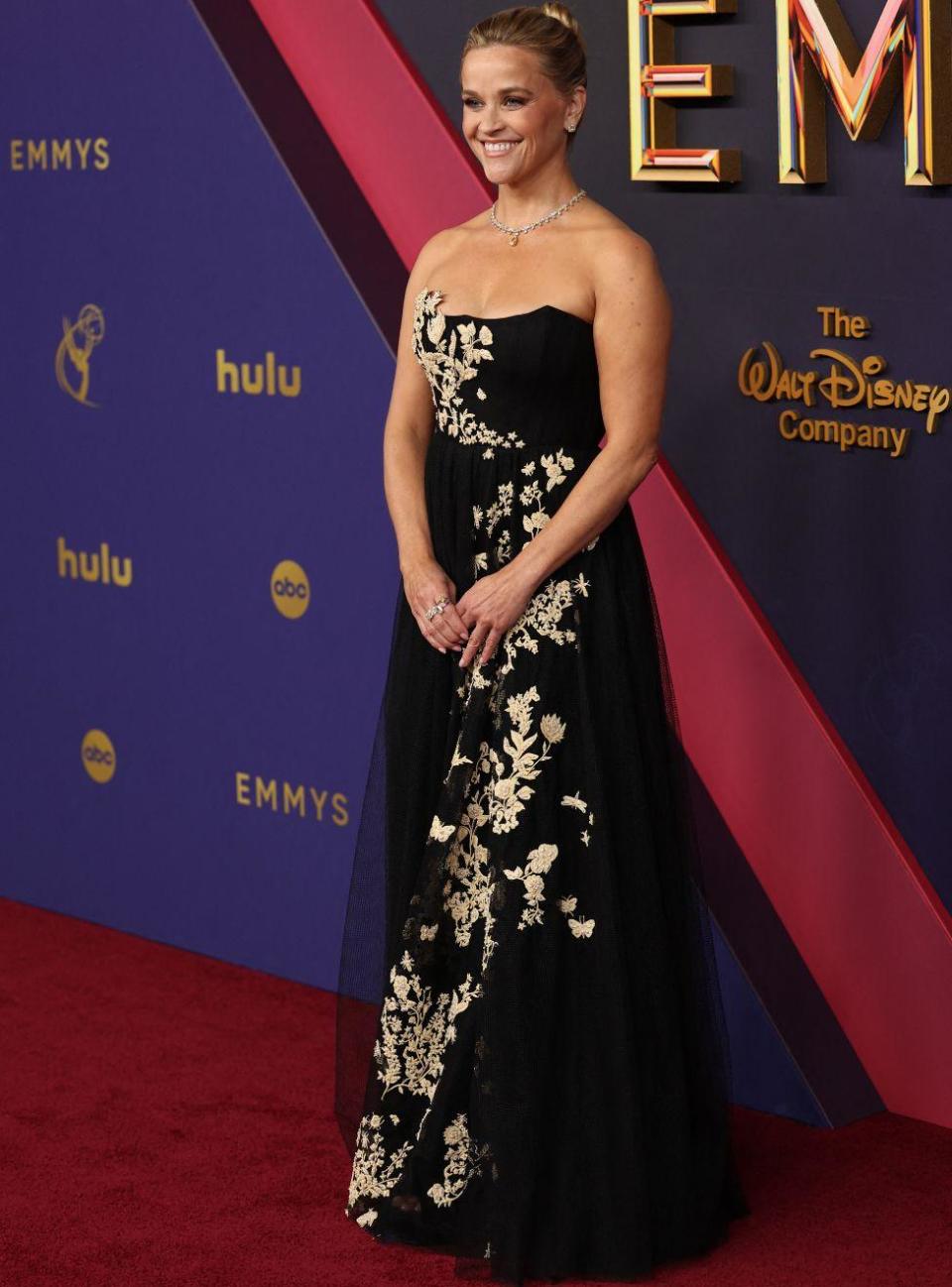 Reese Witherspoon attends the 76th Primetime Emmy Awards in Los Angeles, California, U.S., September 15, 2024