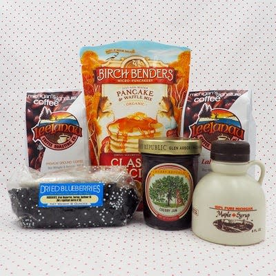 Red, White and Blue coffee gift set from Leelanau Coffee Roasting Co.