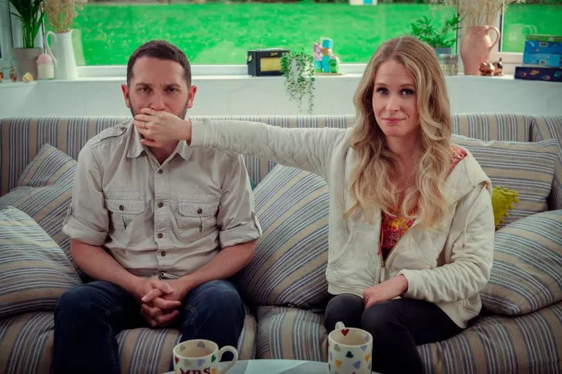 Lucy Beaumont and Jon Richardson who play exaggerated versions of themselves in Meet The Richardsons