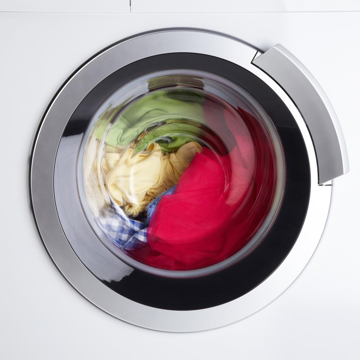 washing machine on spin cycle