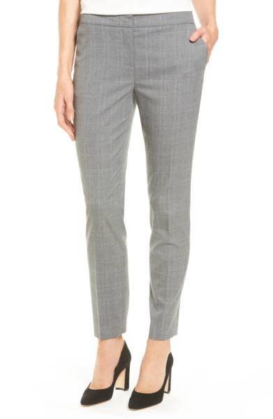 Get the <a href="http://shop.nordstrom.com/s/emerson-rose-glen-plaid-pants/4540708?country=US&amp;currency=USD&amp;cm_mmc=google-_-productads-_-9383302673_-_-97724700&amp;rkg_id=h-535b0a7e3a7a019f68764115a4be2bba_t-1504630396&amp;adpos=1o14&amp;creative=57184969553&amp;device=c&amp;network=g&amp;gclid=EAIaIQobChMItvf0_MCO1gIVT0sNCh1JIQkdEAQYDiABEgKIAvD_BwE" target="_blank">Emerson Rose Glen plaid pants</a>, now $71.40