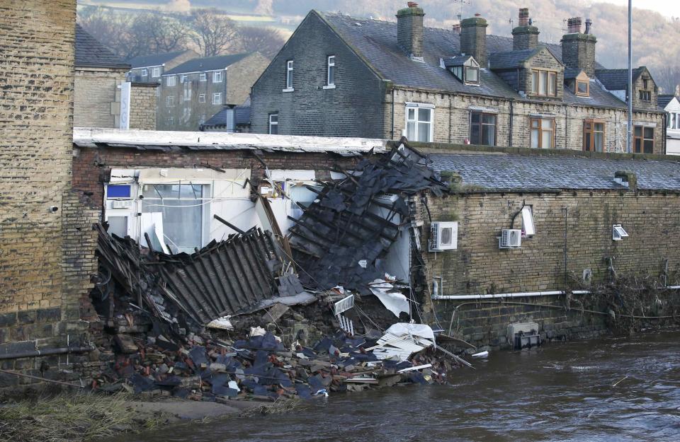 Severe flooding in northern England