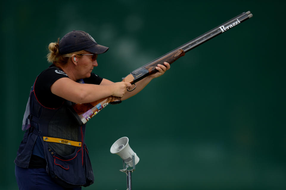 <b>Shooting</b><br> <b>Medals</b>: Men 2, Women 2<br> <b>Advantage</b>: Women (narrowly)<br> Men and women got the same number of medals, so let's break it down. Vincent Hancock won gold in the men’s skeet, but Matt Emmons eked his way to a bronze in the 50-meter rifle three. On the women’s side, Jamie Lynn Gray won the 50m rifle three, and Kimberly Rhode (pictured) not only won gold in the women’s skeet, she set a new Olympic record by scoring 99 out of 100 in the final. Now that’s style. (Photo by Lars Baron/Getty Images)