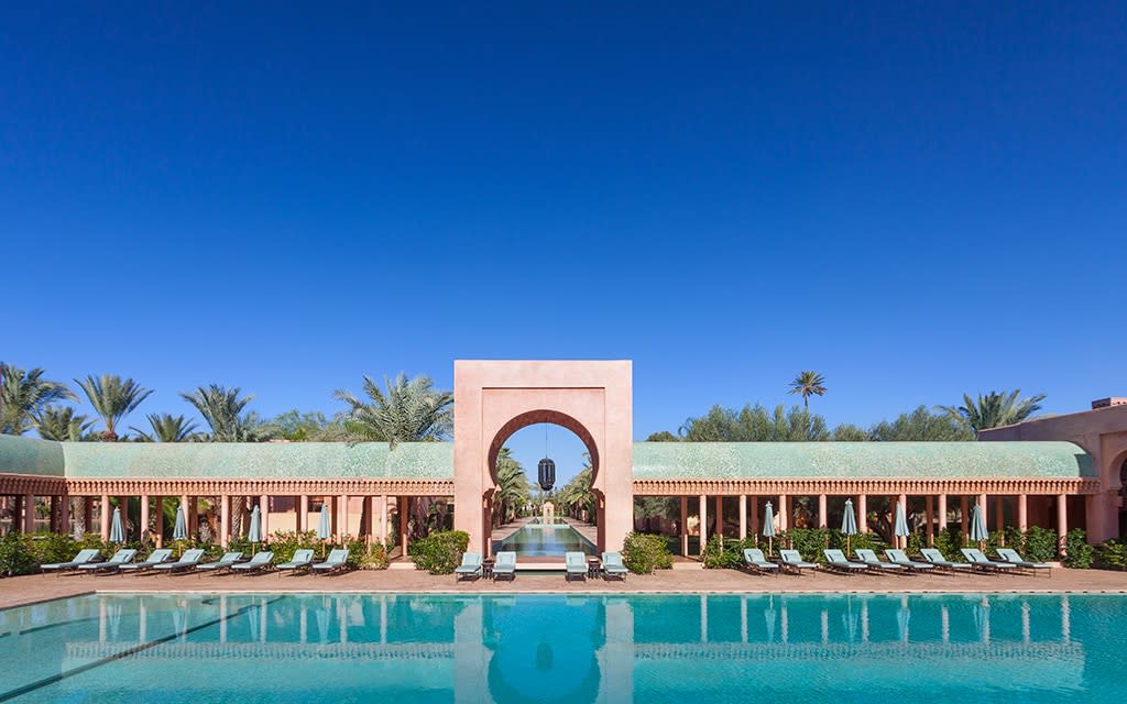 Amanjena means ‘peaceful paradise’, and this pared-down Arabian fantasy certainly conjures an atmosphere of zen-like calm with its grand proportions, pleasing symmetry and luxurious finishes - Daniel Herendi