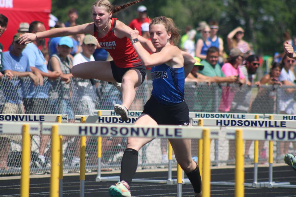 Inland Lakes' Larissa Huffman, who made the All-Area team, earned all-state honors in four different events during her senior season.