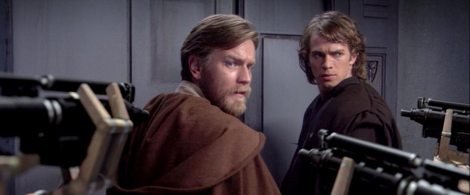 Anakin and Obi Wan Kenobi Star Wars Episode III Revenge of the Sith Disney LucasFilm 2