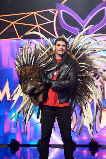 The Echidna was unmasked as tennis legend Mark Philippoussis in episode one of The Masked Singer 2020