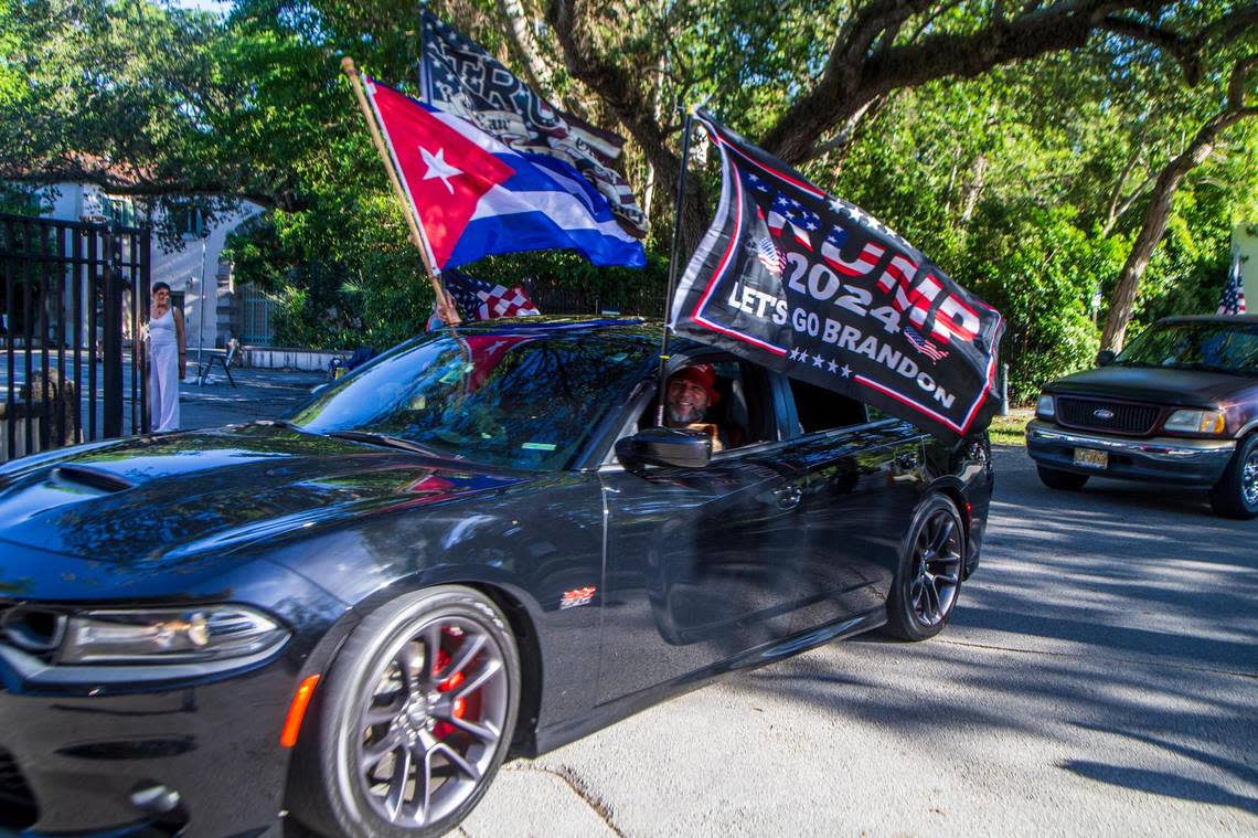 Hundreds of South Florida Residents joined influencer Alex Otaola on a ”Salvemos America” (Let’s save America) caravan along the streets of Miami from Krome Avenue to Coconut Grove to support all Republican candidates on Saturday November 05, 2022.