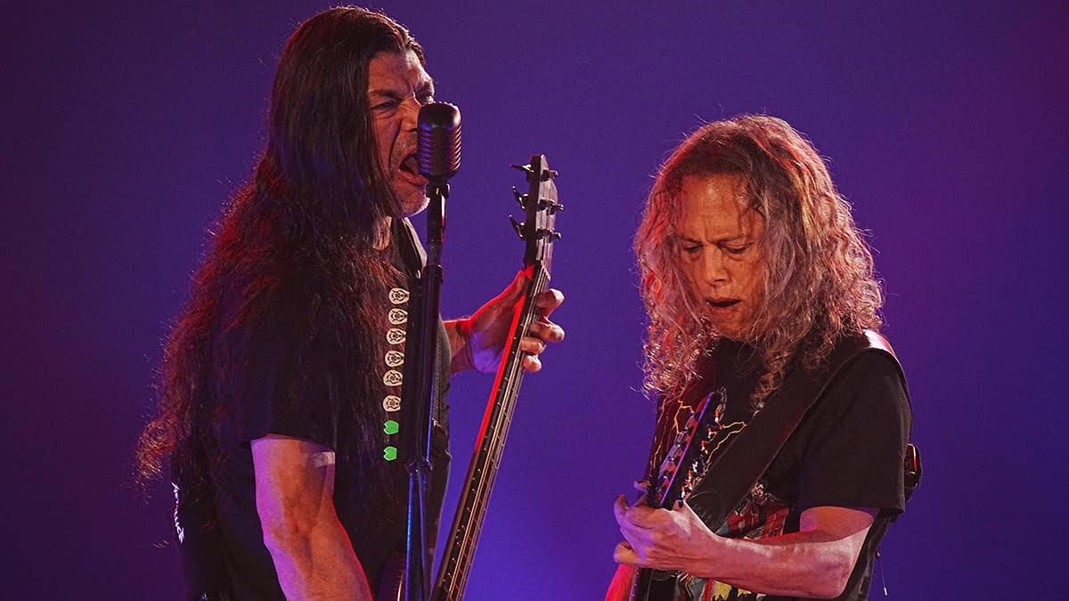  Robert Trujillo and Kirk Hammett 