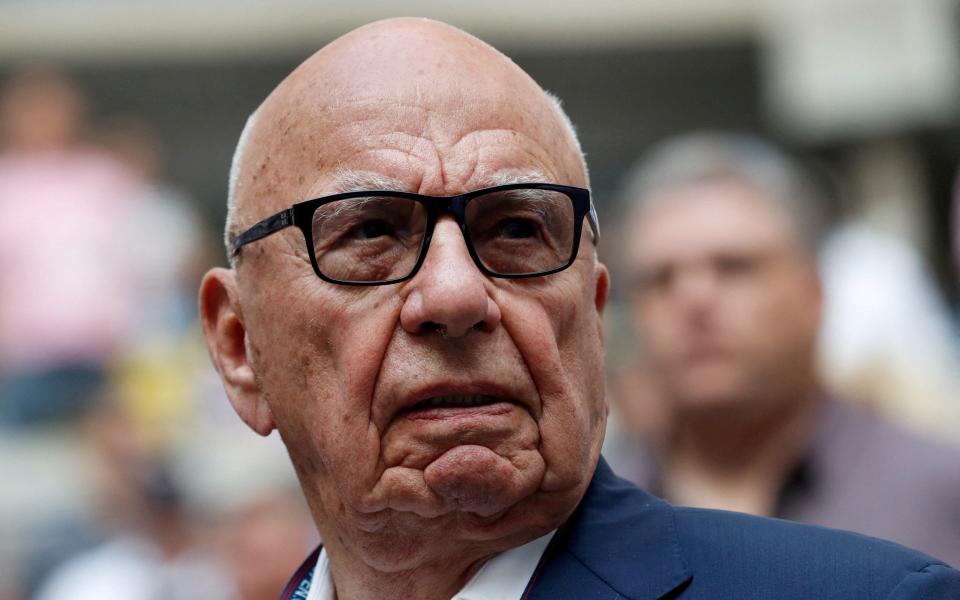 September 10, 2017 - Rupert Murdoch, Chairman of Fox News Channel stands before Rafael Nadal of Spain plays against Kevin Anderson of South Africa. - Mike Segar/Reuters