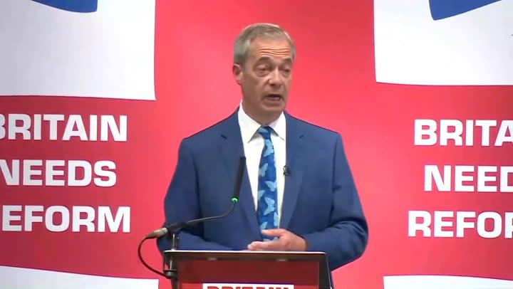 Nigel Farage confirms he will stand as Reform UK candidate in general election: ‘I can’t let down millions of people’. (Reuters)