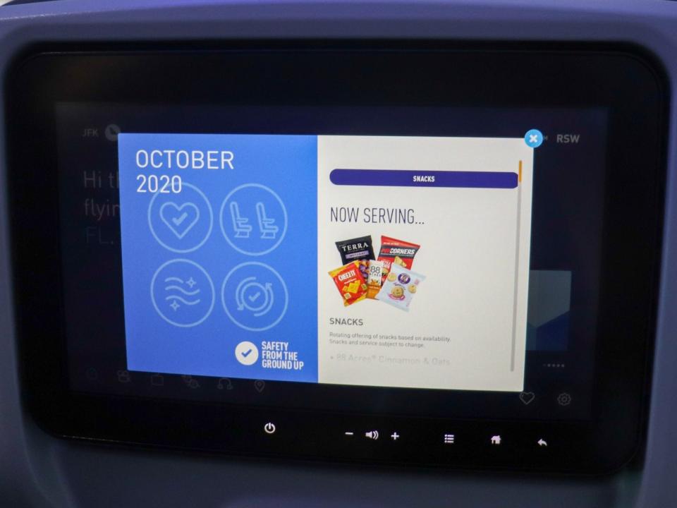 Flying JetBlue Airways Airbus A320 New Phase 2 Interior