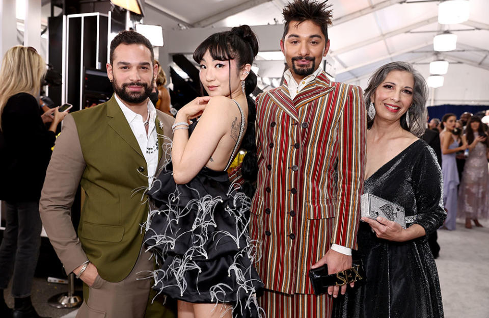 From left: Johnny Sibilly, Poppy Liu, Mark Indelicato and Rose Abdoo - Credit: Emma McIntyre/Getty Images