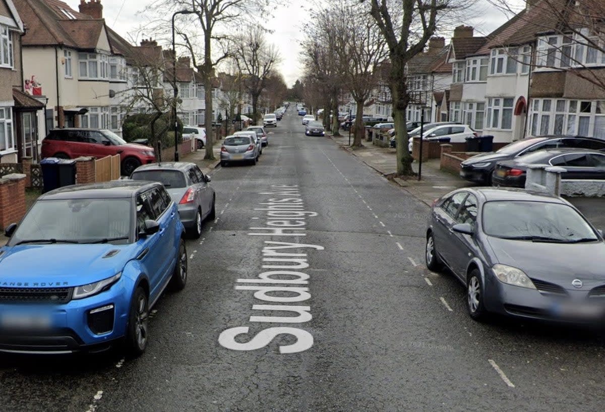 Police were alerted to reports of a stabbing on Sudbury Heights Avenue, Greenford (Google Maps)