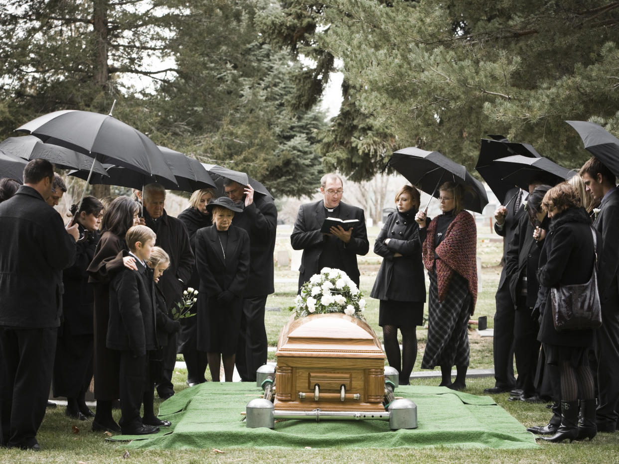 <em>Brits are divided over whether funerals should be solemn occasions or a bit more joyous, according to a YouGov poll (Picture: Getty)</em>