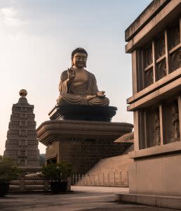 The Fo Guang Shan Buddha Museum located in Dashu, Taiwan. (Courtesy of Breckler Pierre)