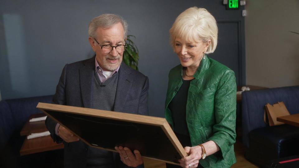 Director Steven Spielberg with CBS News' Lesley Stahl. / Credit: CBS News