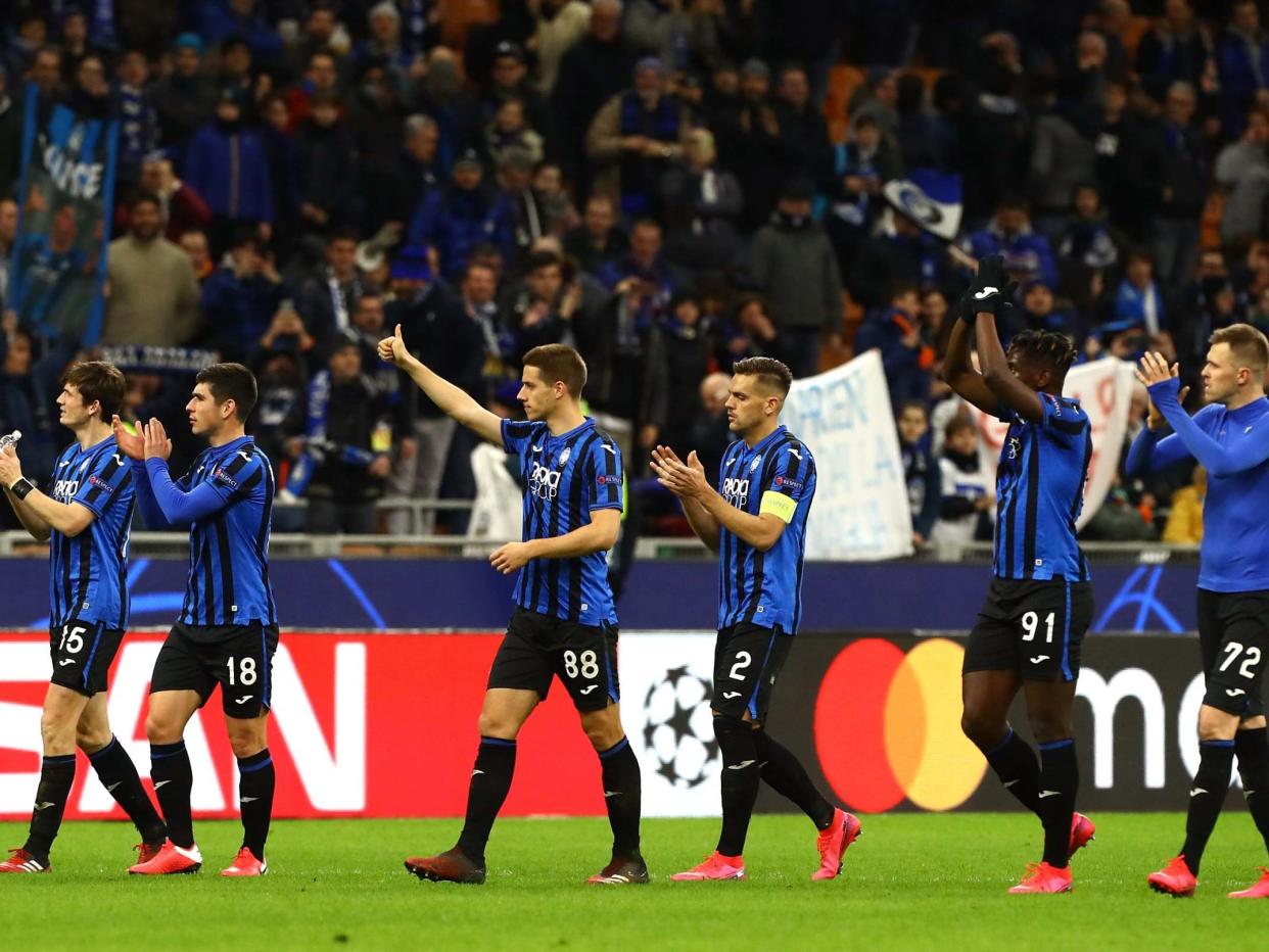 Atalanta won the first leg against Valencia 4-1: Getty