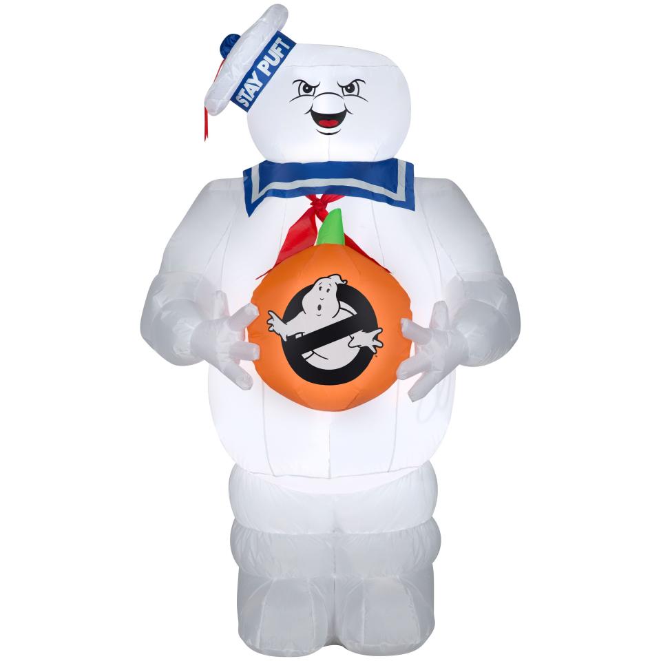 3) Airblown Inflatable Stay Puft With Jack O' Lantern