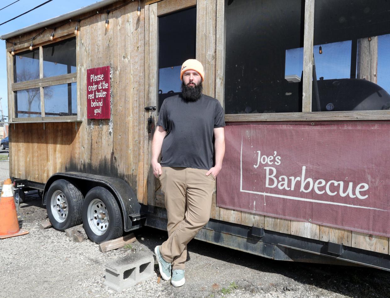 Joe Menendez, owner of Joe's Barbecue, is trying to obtain a new health department license for his food truck business in Brimfield Township.