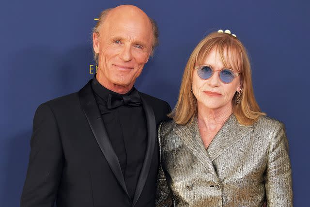 <p>Neilson Barnard/Getty</p> Ed Harris and Amy Madigan attend the 70th Emmy Awards at Microsoft Theater on September 17, 2018 in Los Angeles, California.