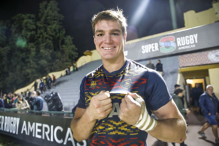 Jerónimo Ureta definió con un try en el final el partido de los Pampas ante Peñarol por el Super Rugby Americas.