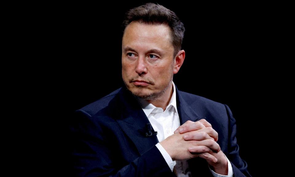 <span>Elon Musk’s claims were amplified by Donald Trump on his app Truth Social.</span><span>Photograph: Gonzalo Fuentes/Reuters</span>