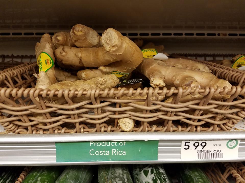 Want to grow your own culinary ginger? PIck some up next time you're grocery shopping.