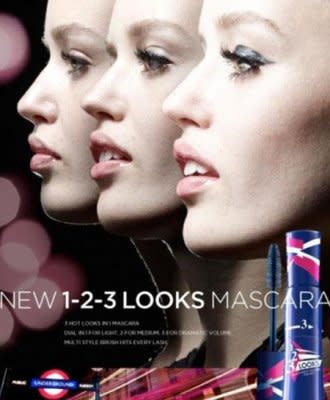 This Rimmel mascara ad ran successfully in the US but was banned in the UK