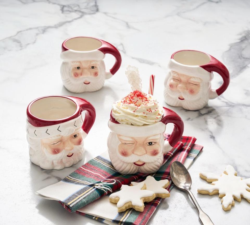 <p><a href="https://go.redirectingat.com?id=74968X1596630&url=https%3A%2F%2Fwww.potterybarn.com%2Fproducts%2Fsanta-open-assorted-mugs%2F&sref=https%3A%2F%2Fwww.thepioneerwoman.com%2Fholidays-celebrations%2Fg41615916%2Fchristmas-mugs%2F" rel="nofollow noopener" target="_blank" data-ylk="slk:Shop Now;elm:context_link;itc:0;sec:content-canvas" class="link ">Shop Now</a></p><p>Santa Claus Mugs</p><p>potterybarn.com</p><p>$60.00</p><span class="copyright">Pottery Barn</span>