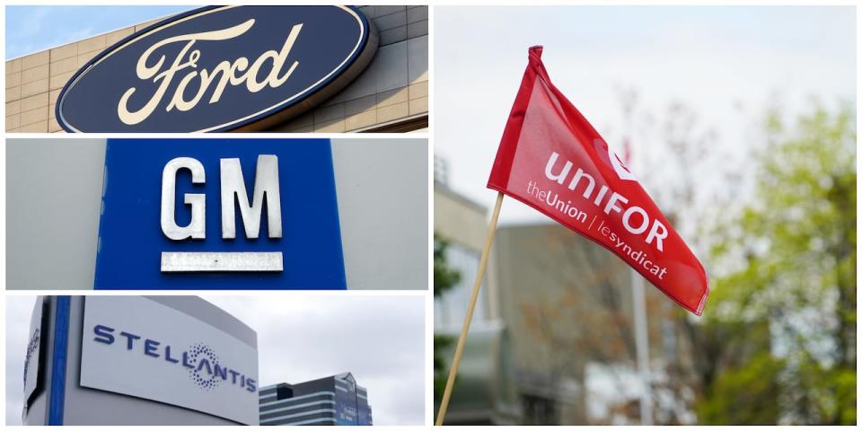 Unifor and the Detroit Three automakers — Ford, GM and Stellantis — will head to bargaining on Thursday, Aug. 10, 2023 to secure new collective agreements for automakers.  (CBC - image credit)