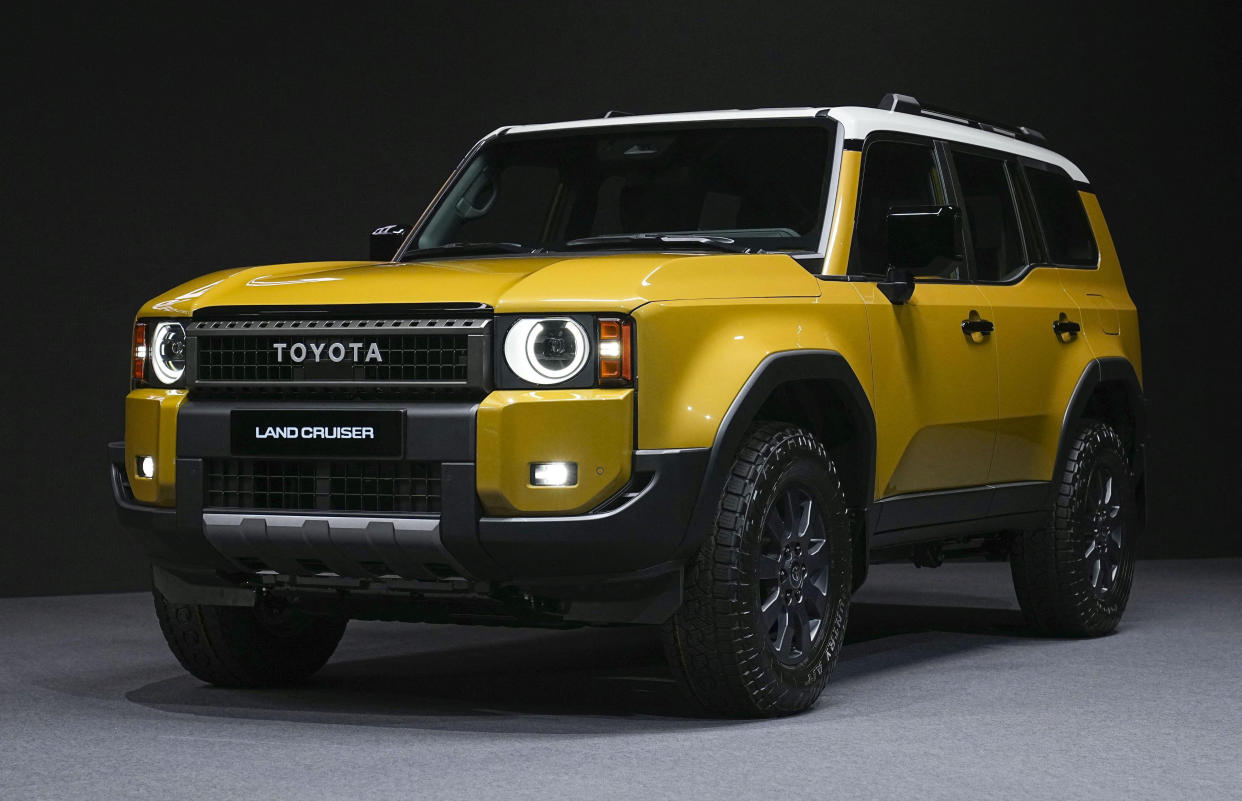 Toyota Motor Corp.'s new Land Cruiser is pictured at its unveiling event in Tokyo, Japan August 2, 2023, 