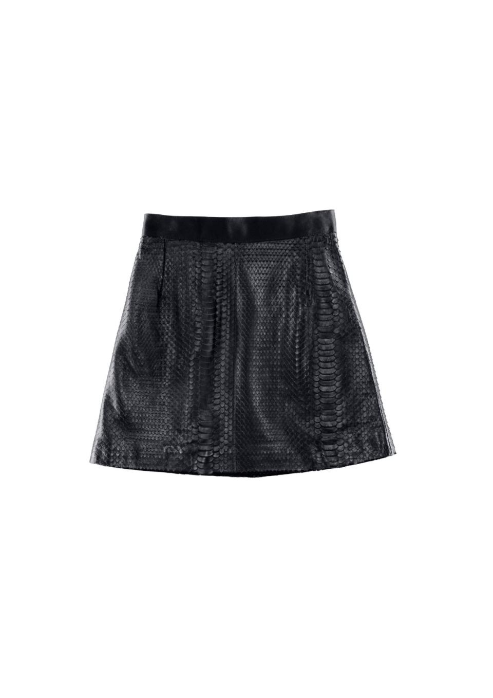 Snakeskin skirt, $159. (PHOTO: H&M)