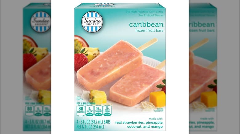 Box of Caribbean frozen fruit bars