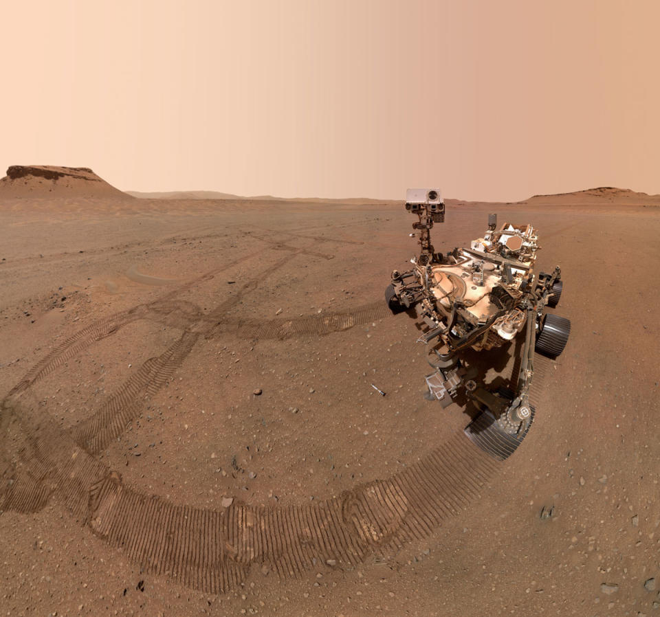 The Endurance Rover on the surface of Mars