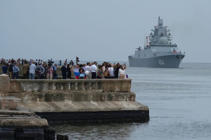 Russian warships in Havana