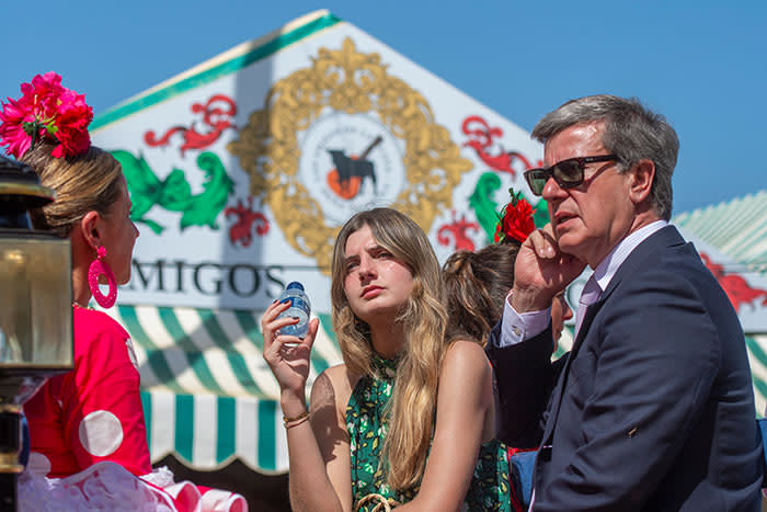 Cayetano Martínez de Irujo y su hija Amina