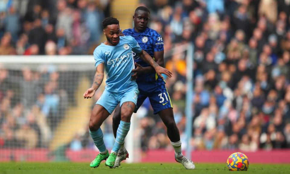 Raheem Sterling, seen here against Chelsea in January, has a year left on his contract at Manchester City.