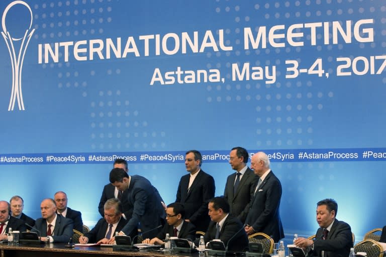 The US was not part of a deal by Syrian government backers Russia and Iran and rebel supporter Turkey, signed in Astana on establishing safe zones in Syria